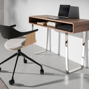 Scaun de birou pivotant design modern Gris-Negro - Img 10