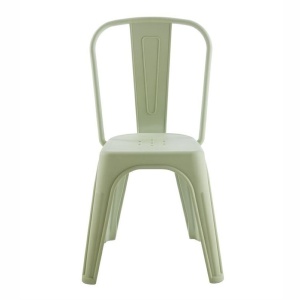 Scaun de exterior design industrial Loft verde deschis