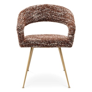 Scaun design elegant LUX Bravo, boucle sonata red - Img 2
