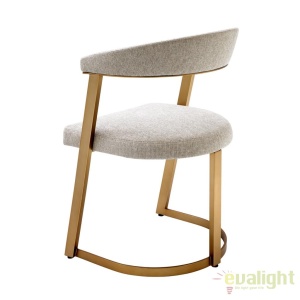 Scaun design LUX finisaj alama cu sezut si spatar tapitat Dexter 111473 HZ - Img 4
