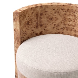 Scaun design LUX, Furnir Burl Mappa, Maro, Arcadia - Img 5