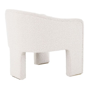 Scaun design LUX Pebbles boucle crem 115090 HZ - Img 4