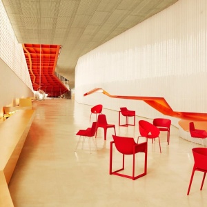 Scaun design modern interior / exterior WALL STREET rosu Vondom 65006 - Img 6