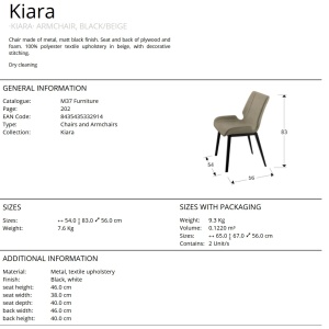 Scaun dining design elegant Kiara - Img 9