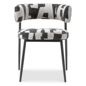 Scaun dining design LUX Folsom, Brooklyn black - Img 3