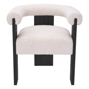 Scaun dining design LUX Percy boucle cream - Img 3