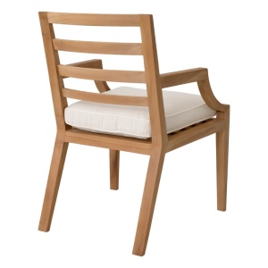 Scaun elegant pentru exterior design LUX Hera natur / flores off-white - Img 5