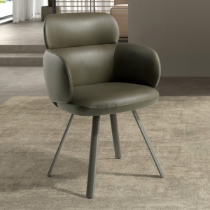 Scaun modern design italian Olive green