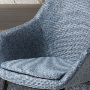 Scaun modern design italian tesatura Gri Albastrui - Img 9