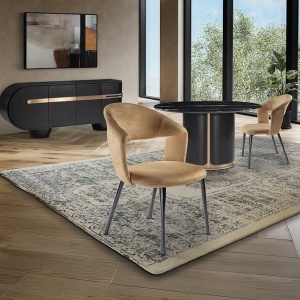 Scaun modern design LUX Willy camel