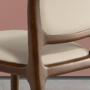 Scaun modern stil avangardist Cream - Img 9