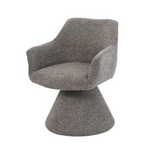 Scaun pivotant AMBIENTO tesatura Chenille maro - Img 7