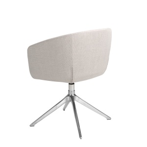 Scaun pivotant design modern Gris claro - Img 4