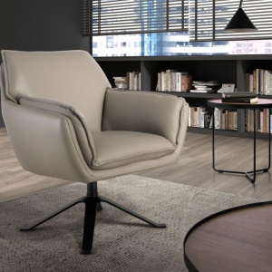Scaun pivotant design modern Swivel Armchair - Img 6