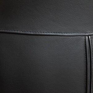 Scaun pivotant modern, Piele Naturala, Negru, PAPILLON - Img 10