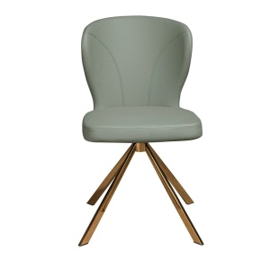 Scaun pivotant piele sintetica verde deschis Chair - Img 5