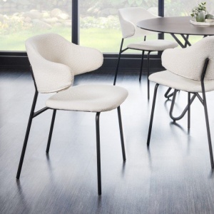 Set 2 scaune stil modern Tracy Alpine, boucle alb - Img 6