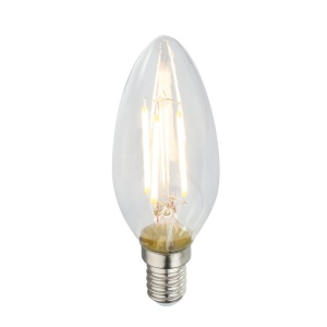 Set de 2 becuri E14 LED candle 4 Watt 400lm 3000K