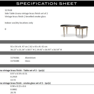 Set de 2 masute design LUX Livana - Img 5