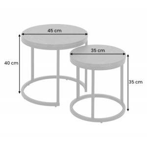 Set de 2 masute design modern Elegance - Img 5