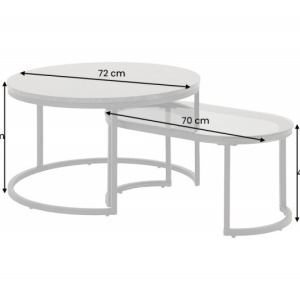 Set de 2 masute design modern Elegance - Img 5