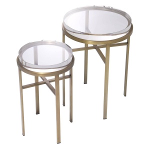 Set de 2 masute laterale design LUX Hoxton alama 114482 HZ - Img 2