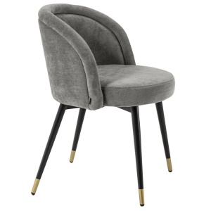 Set de 2 scaune design LUX Chloe, gri 114528 HZ - Img 5