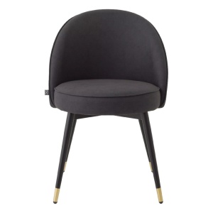 Set de 2 scaune design LUX Cooper, piele sintetica gri - Img 4