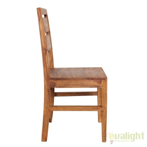 Set de 2 scaune din lemn de trandafir Lagos Sheesham A-35861 VC - Img 2