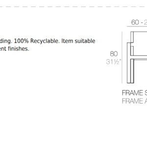 Set de 2 scaune moderne cu brate de exterior / interior design premium FRAME CHAIR 54094 Vondom - Img 2