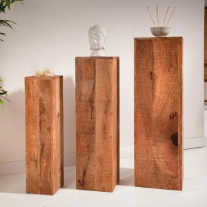 Set de 3 coloane decorative Makassar Mango - Img 4