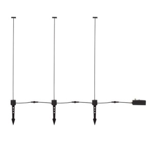 Set de 3 corpuri iluminat exterior decorativ cu tarus KASP H-90cm