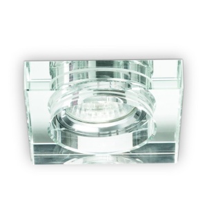Set de 3 spoturi incastrabile BLUES FI1 SQUARE TRASPARENTE 114019