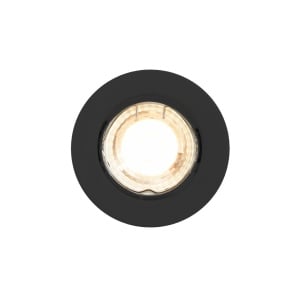 Set de 3 spoturi incastrabile directionabile cu bec GU10 4000K Canis negru 163689 universul-luminii.ro