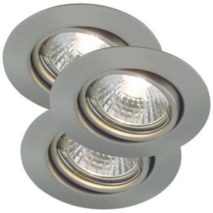 Set de 3 spoturi incastrabile Triton otel 54540132 NL
