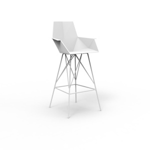 Set de 4 scaune de bar cu brate de exterior / interior design modern premium FAZ CHAIR 54164 - Img 4