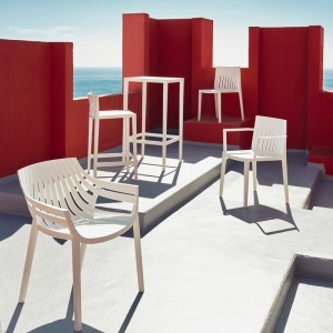Set de 4 Scaune moderne cu brate de exterior / interior design premium SPRITZ ARMCHAIR 56017 - Img 5