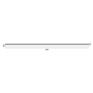 Sina magnetica aplicata Breda 200cm 239499 universul-luminii.ro