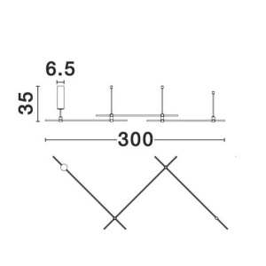 Sistem tubular magnetic-decorativ CRON, auriu satinat NVL-9028310 87889 universul-luminii.ro