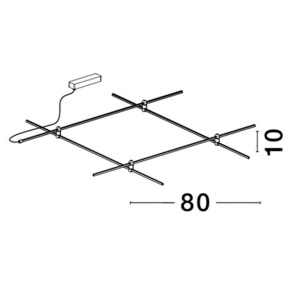 Sistem tubular magnetic-decorativ PUZZLE, 80x80cm 80009 universul-luminii.ro