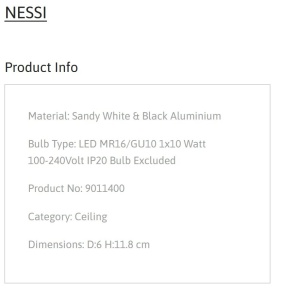 Spot aplicat design decorativ NESSI, NVL-9011400 - Img 7