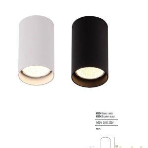 Spot aplicat design modern PET ROUND negru C0142 MX - Img 3
