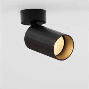 Spot aplicat design tehnic ZELOS negru 630649 universul-luminii.ro