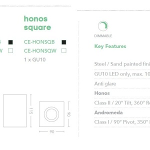 Spot aplicat Honos Square 116599 universul-luminii.ro