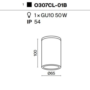 Spot aplicat iluminat exterior IP54 Roll 122459 universul-luminii.ro