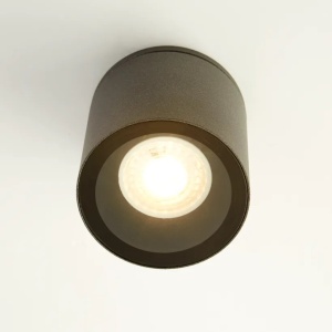Spot aplicat iluminat exterior IP65 Trafalgar, negru