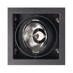Spot directionabil, incastrabil, negru, dim.18,5x18,5cm, Matrix I H0048 MX