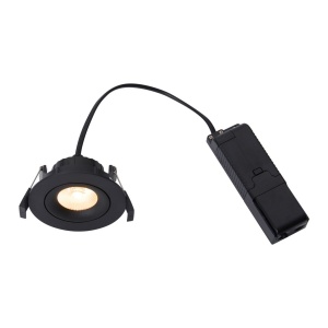 Spot incastrabil baie directionabil LED IP44 Aliki Black 133889 universul-luminii.ro