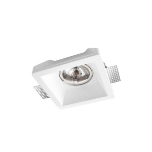 Spot incastrabil design modern Vitale alb 20x20cm