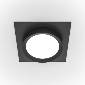 Spot incastrabil design tehnic Loop negru 11x11cm - Img 3
